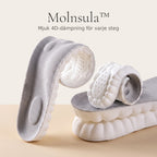 Molnsula 4D-skoinlägg med grått mesh och mjuk molnundersida